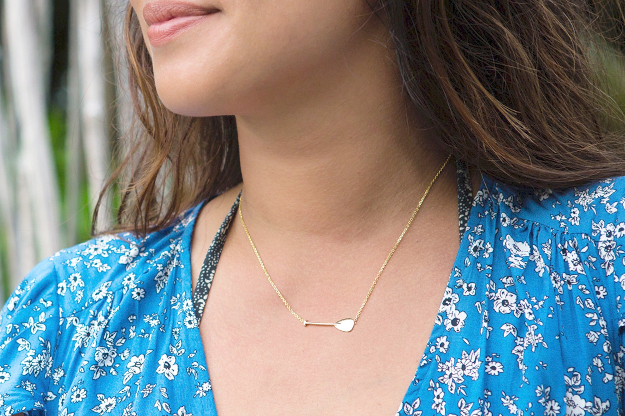The Outrigger Paddle Necklace (Medium)