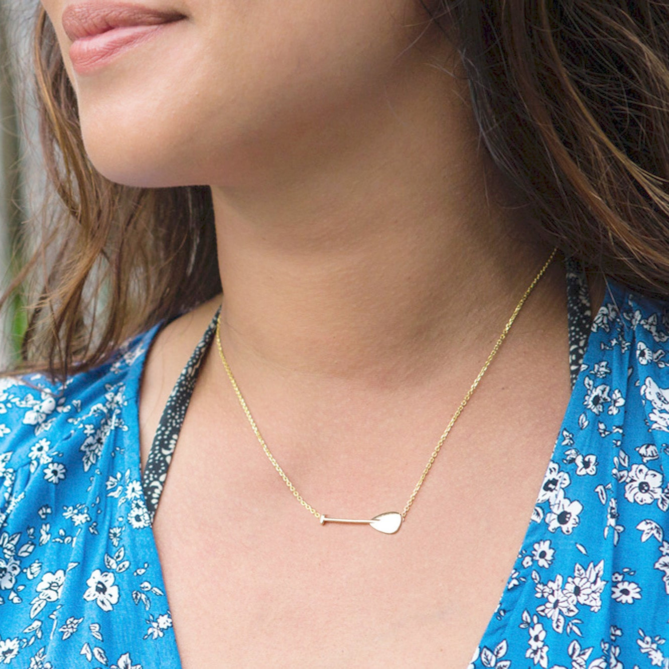 The Outrigger Paddle Necklace (Medium)