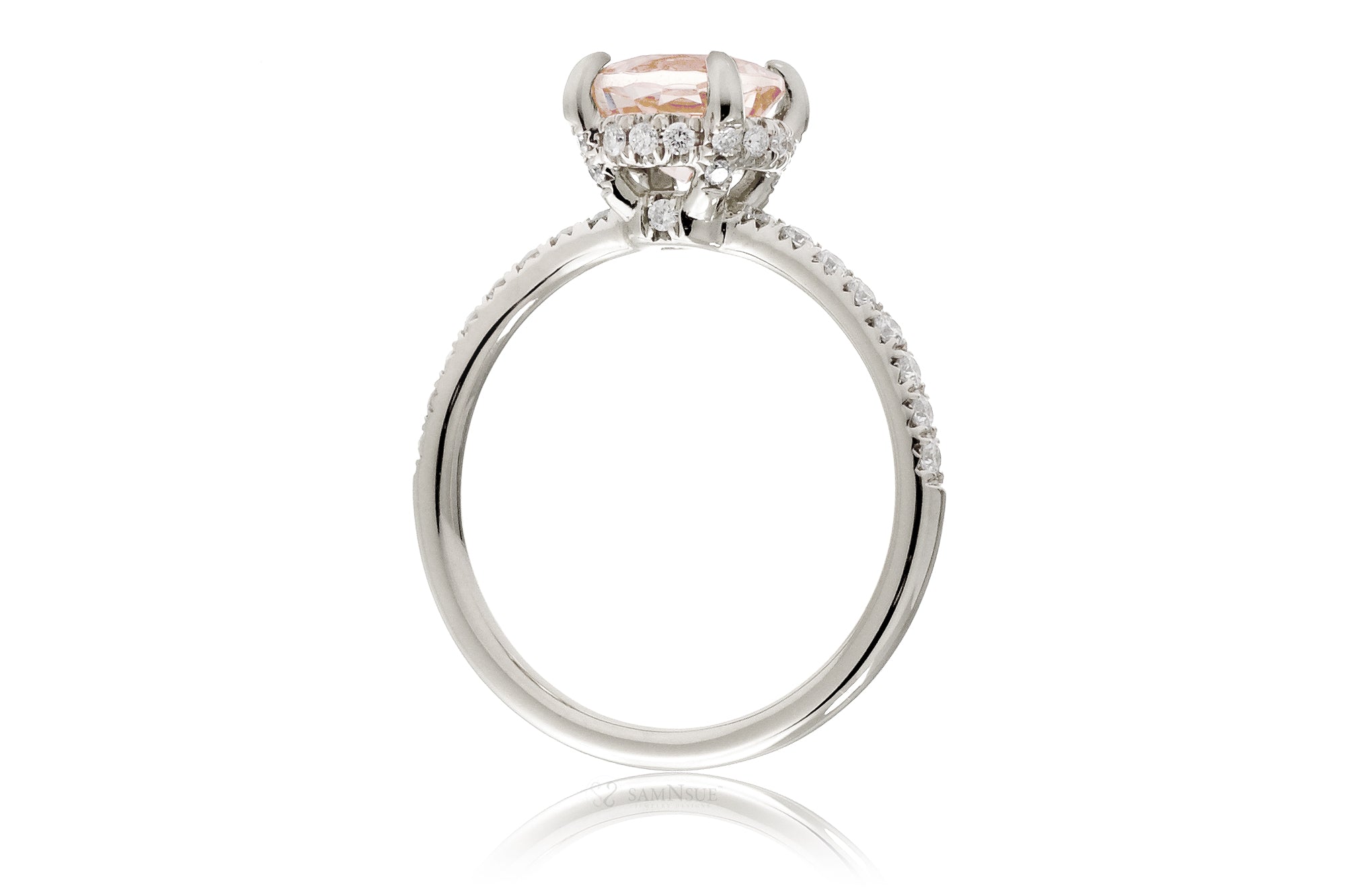 The Drenched Solitaire Round Morganite