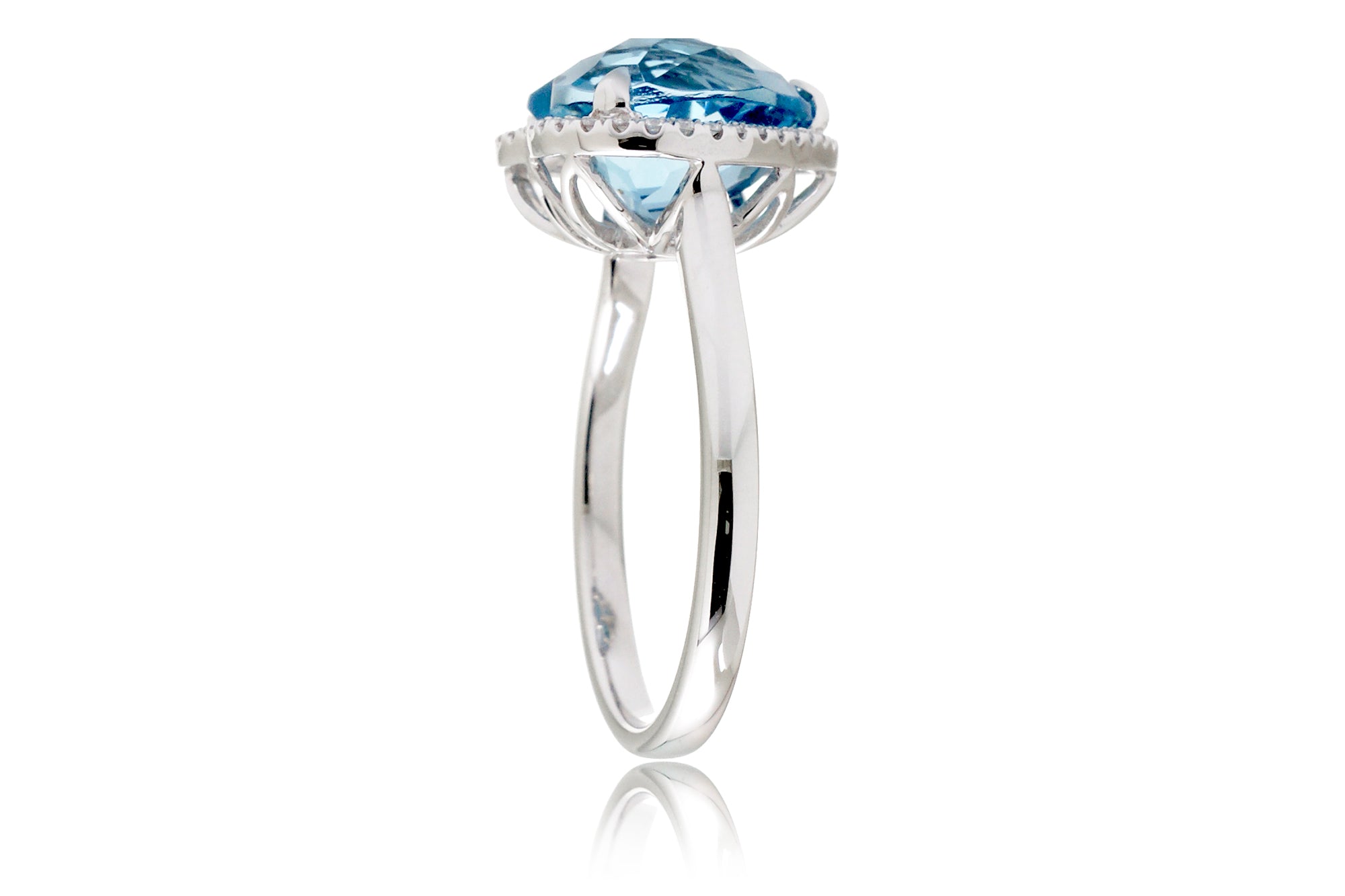 The Ophelia Heart London Blue Topaz