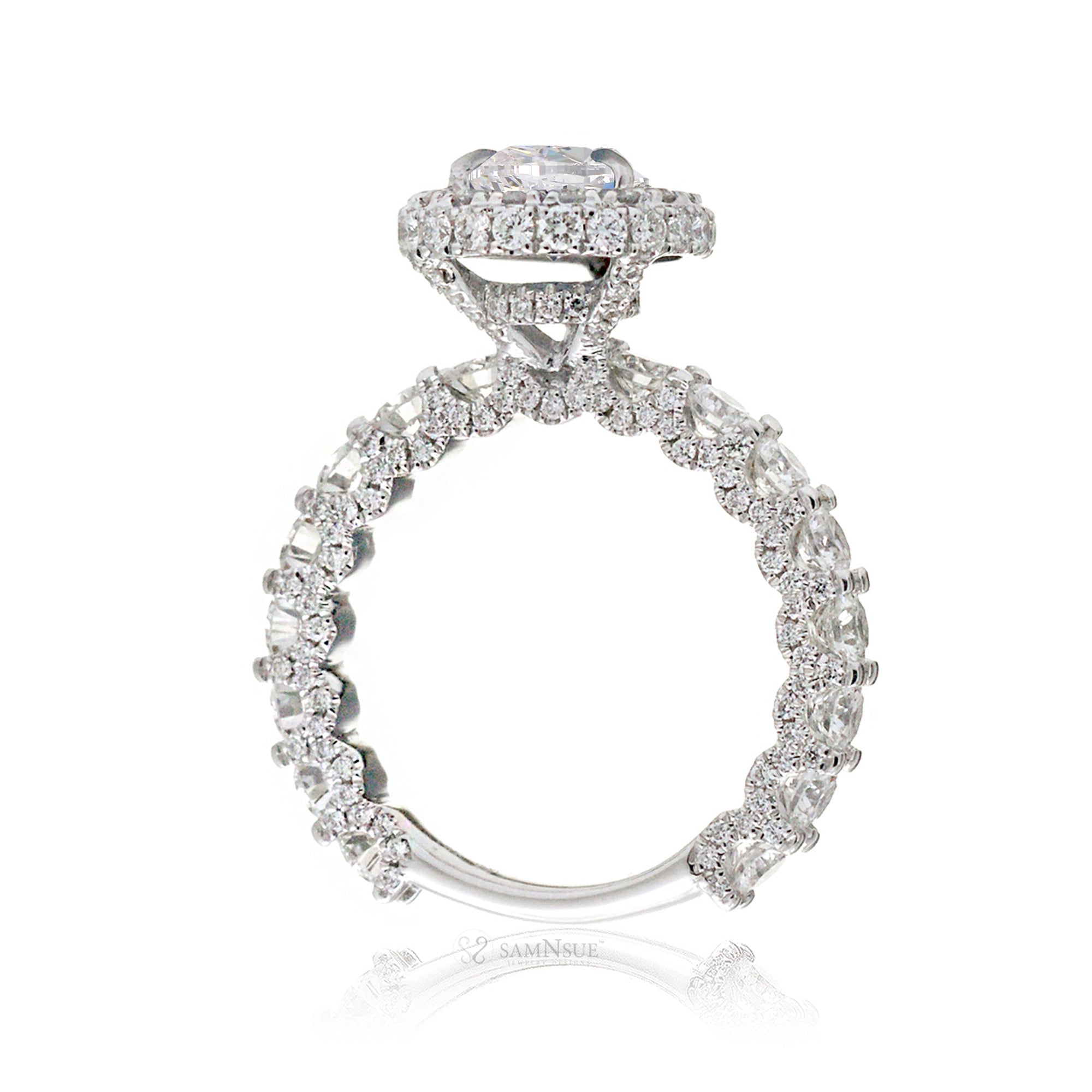 The Florence Pear Morganite Ring