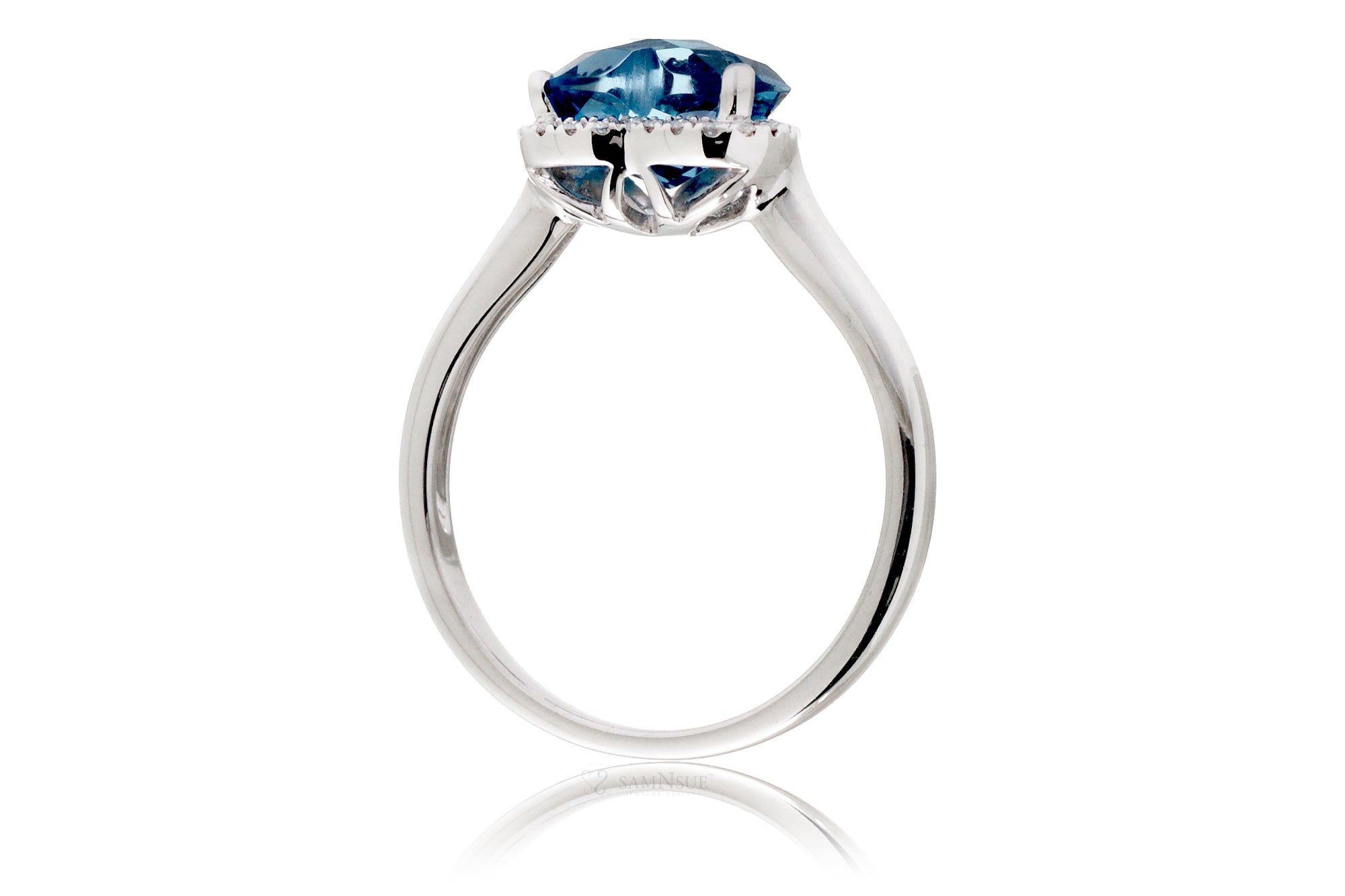 The Ophelia Heart London Blue Topaz