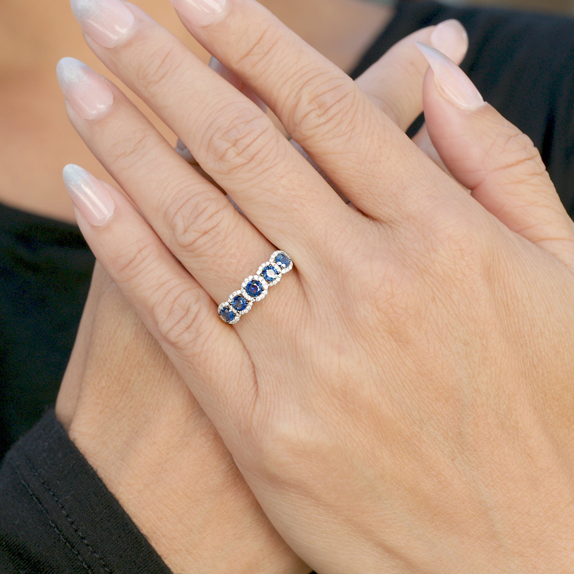 The Olivia Blue Sapphire Band