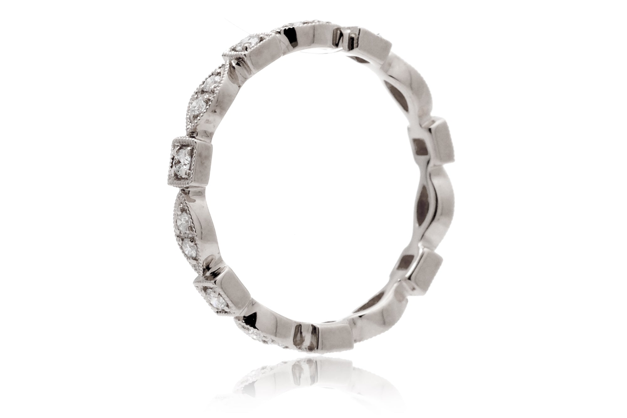 The Delilah Square Eternity Diamond Band