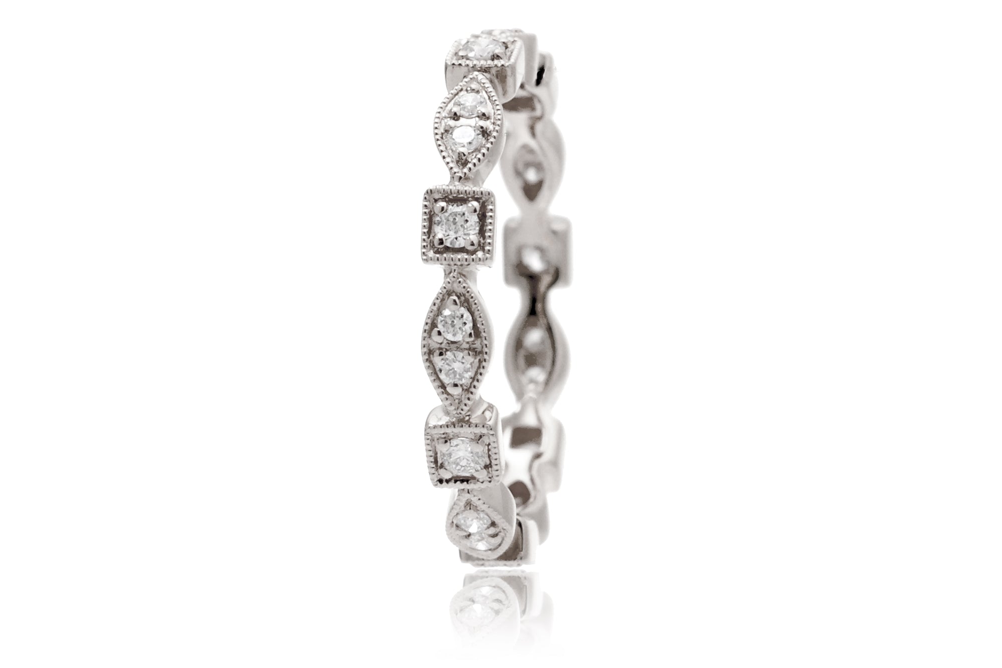 The Delilah Square Eternity Diamond Band