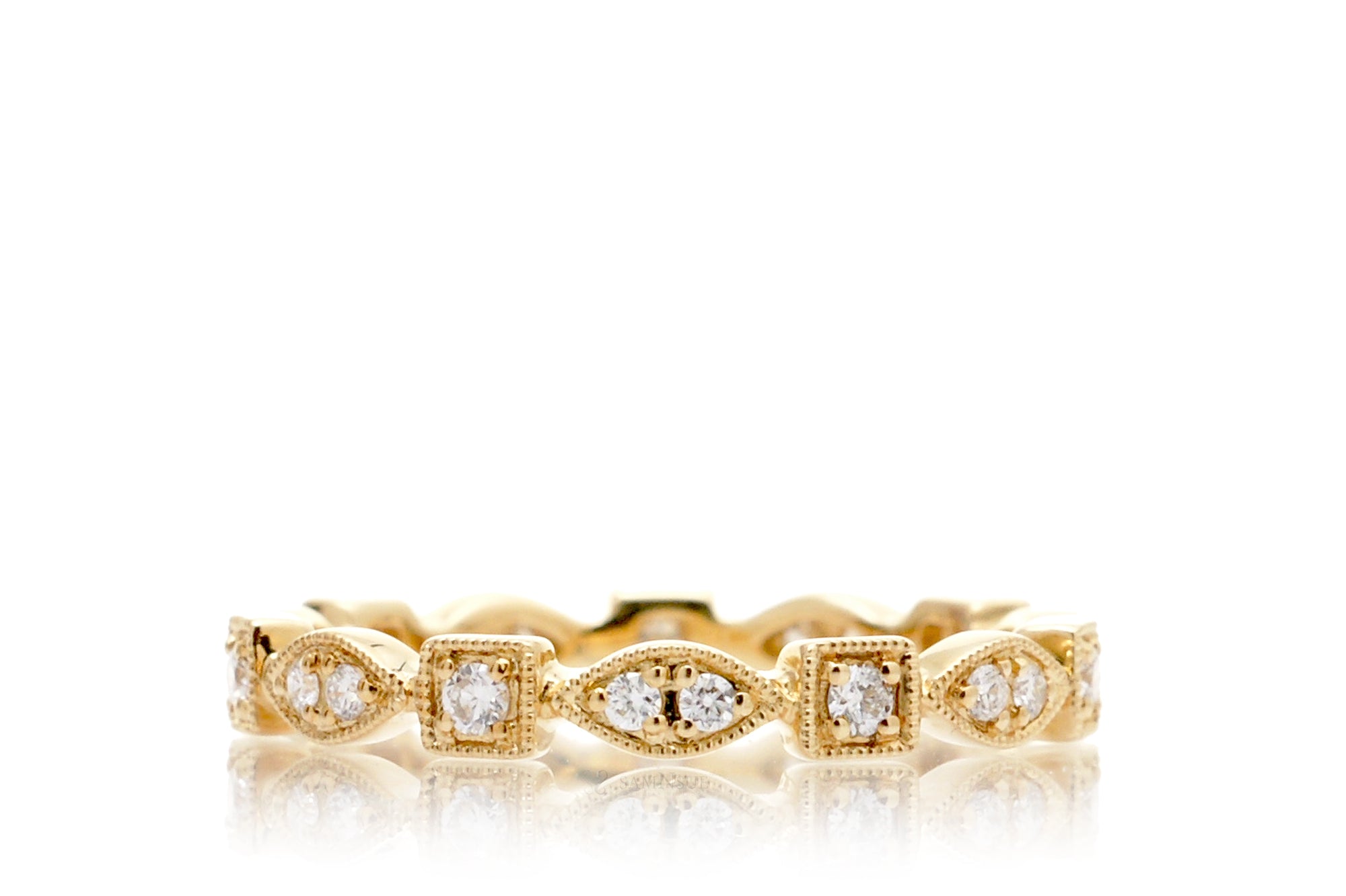 The Delilah Square Eternity Diamond Band