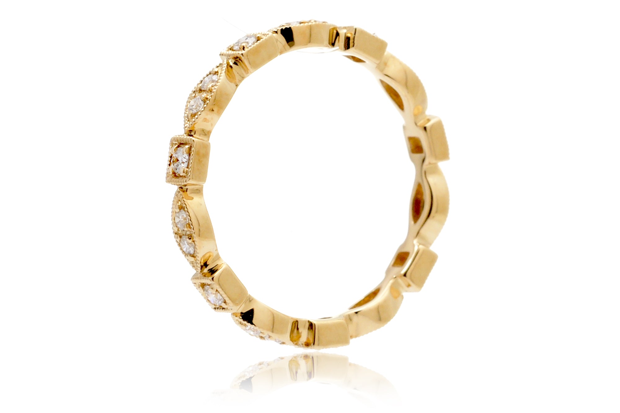 The Delilah Square Eternity Diamond Band