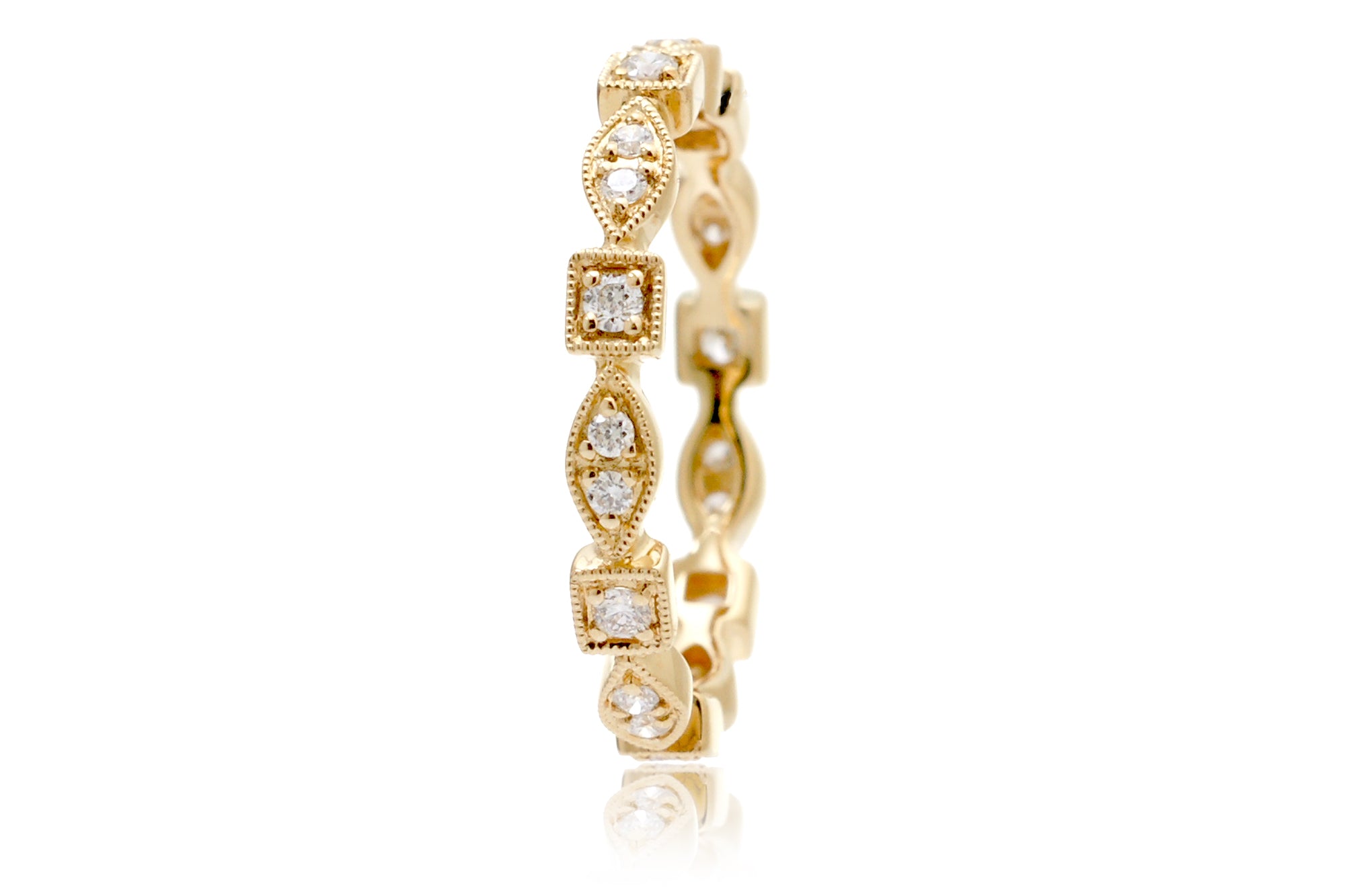 The Delilah Square Eternity Diamond Band