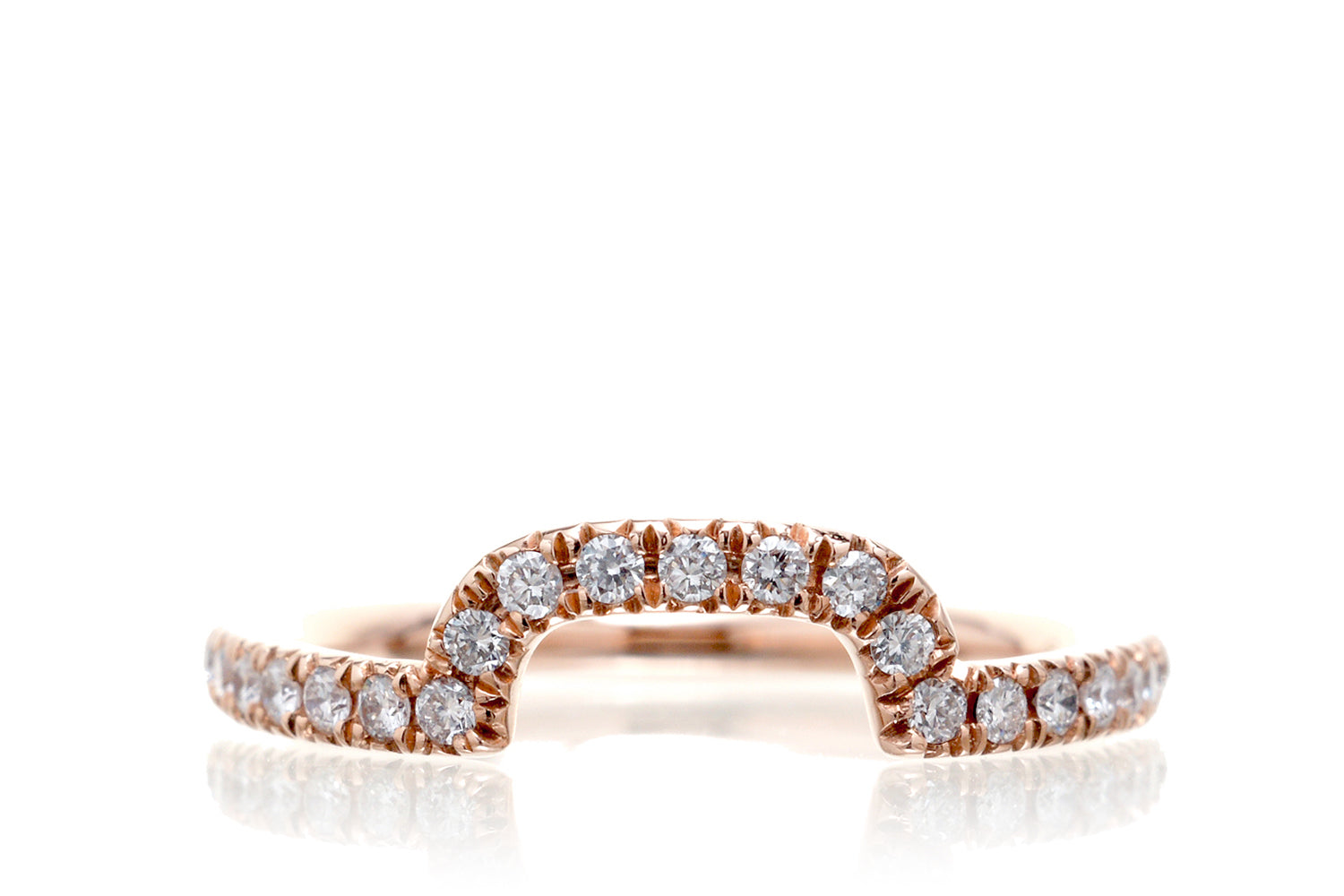 The Drenched Curved Diamond Band