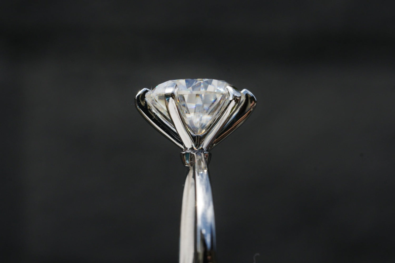 Simple six prong engagement ring