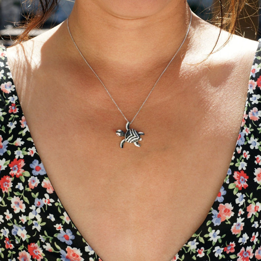 The Chevron Turtle Pendant