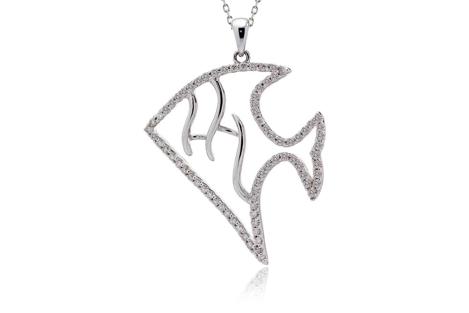 The Angel Fish Diamond Pendant