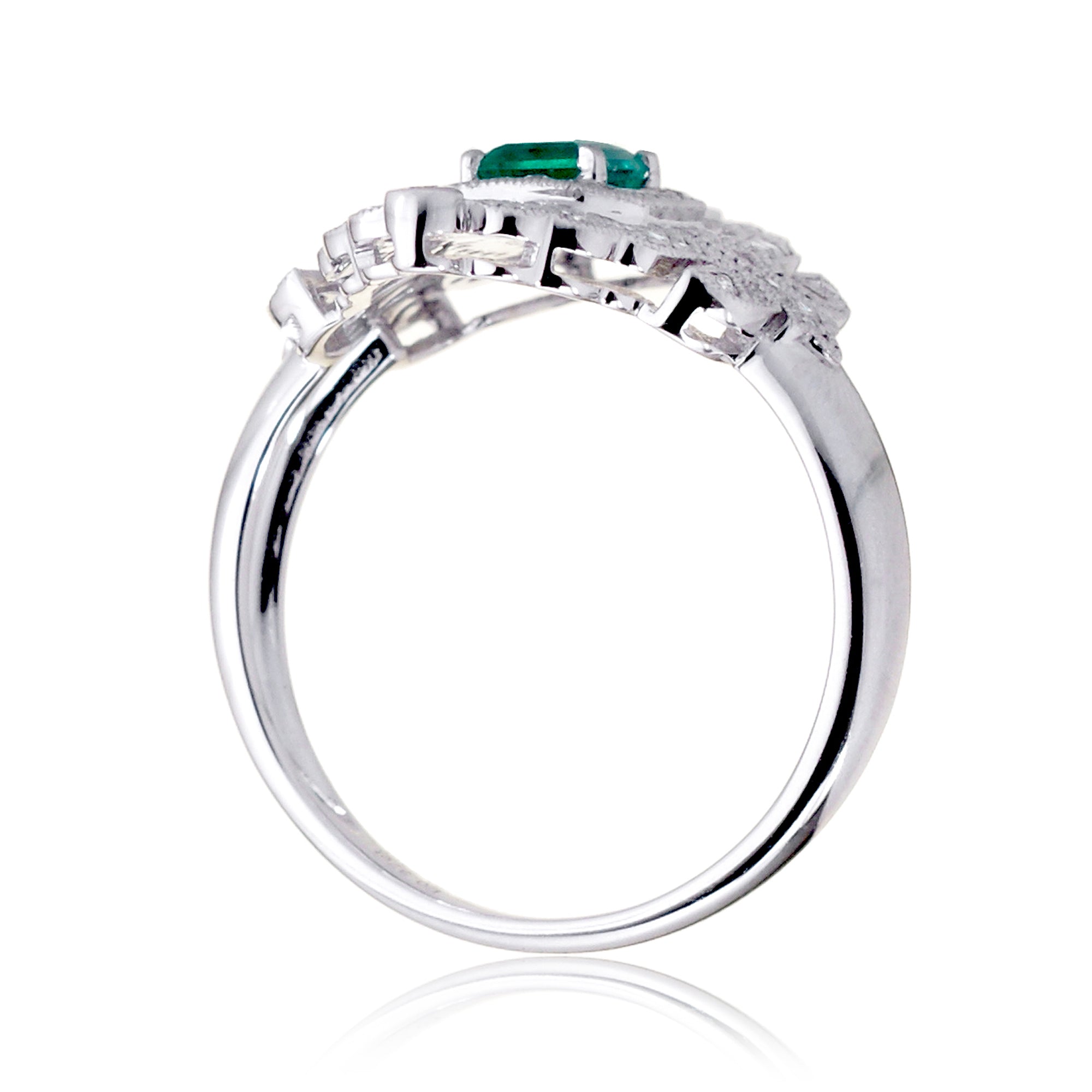 The Renée Art Deco Emerald Ring