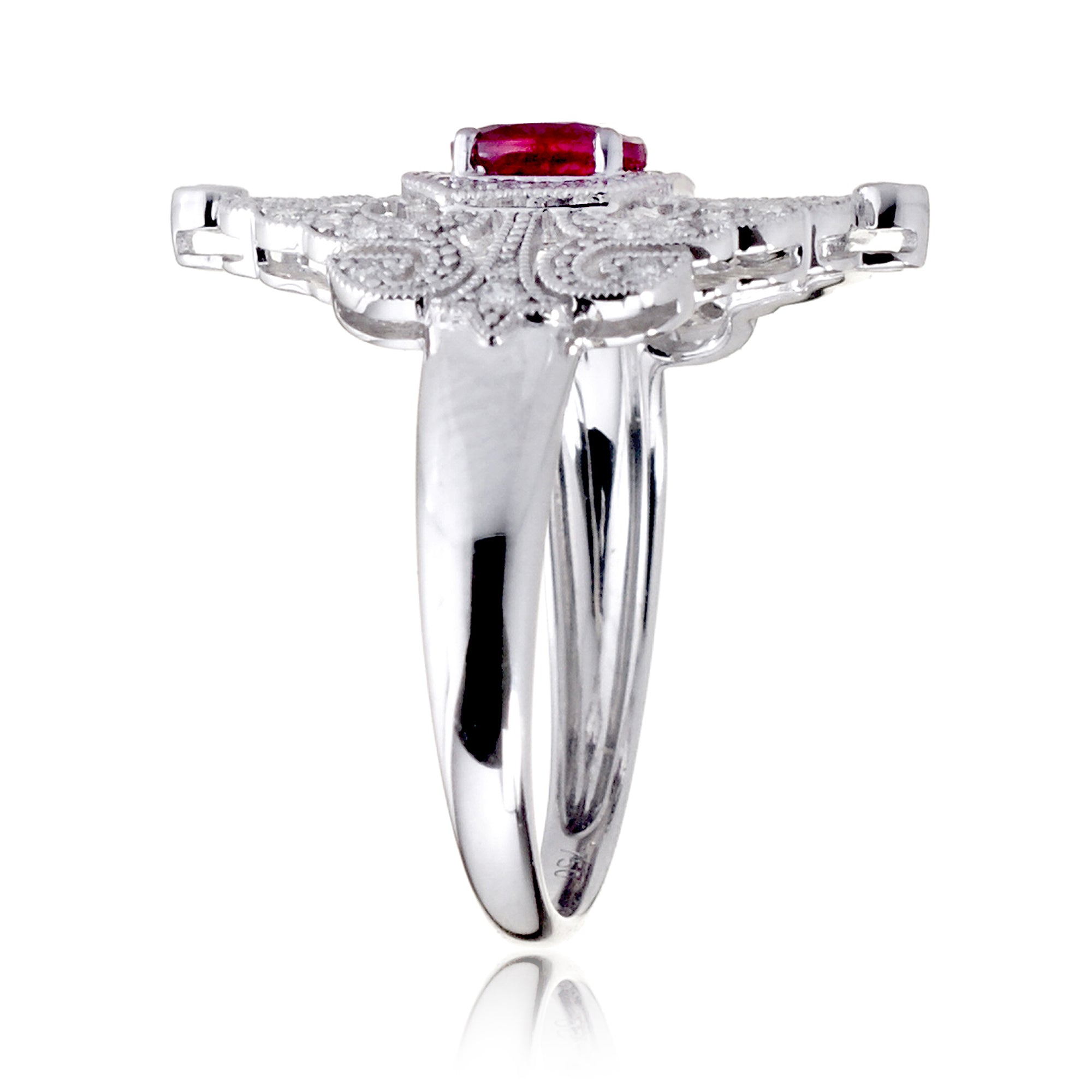 The Renée Art Deco Ruby Ring