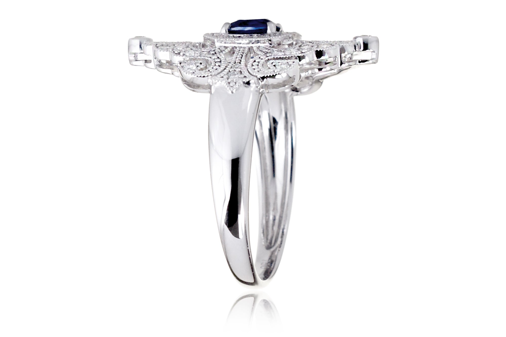 The Renée Art Deco Sapphire Ring