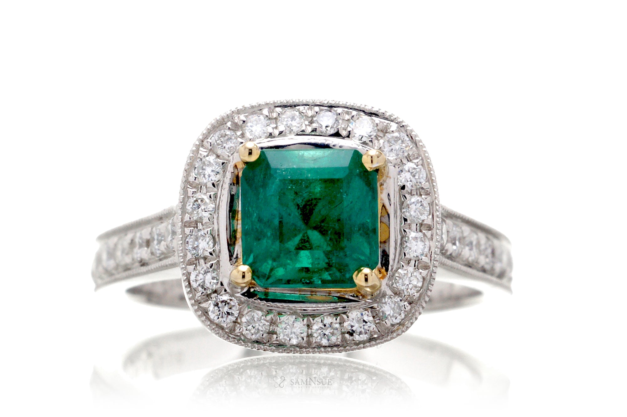 The Edith Square Emerald Ring (1.72ct. tw.)