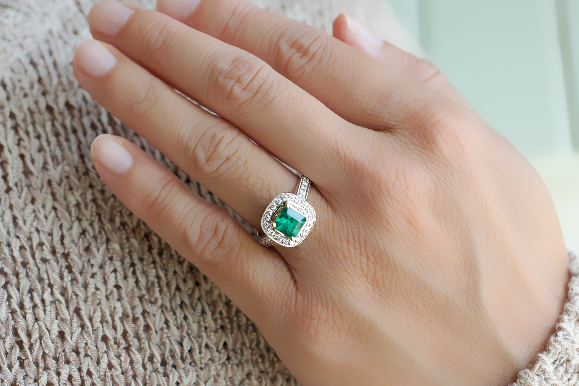 The Edith Square Emerald Ring (1.72ct. tw.)
