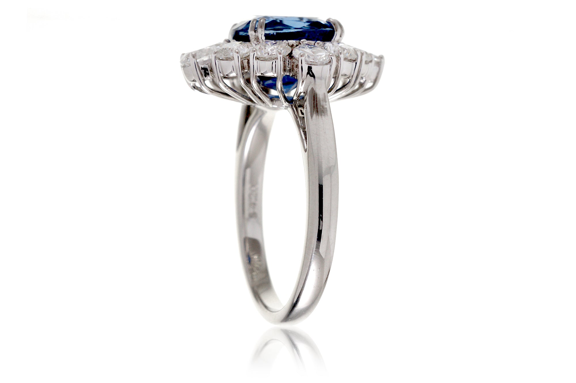The Belle Oval Sapphire Platinum Ring (5.85 ct. tw.)