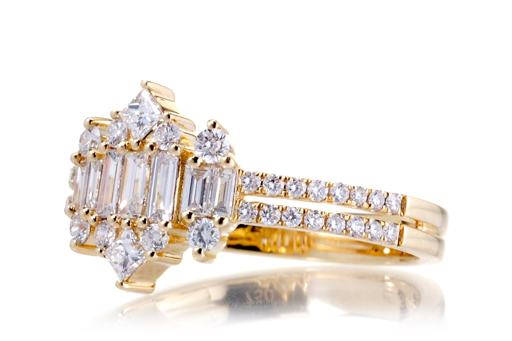 The Taj Mahal Diamond Cluster Ring