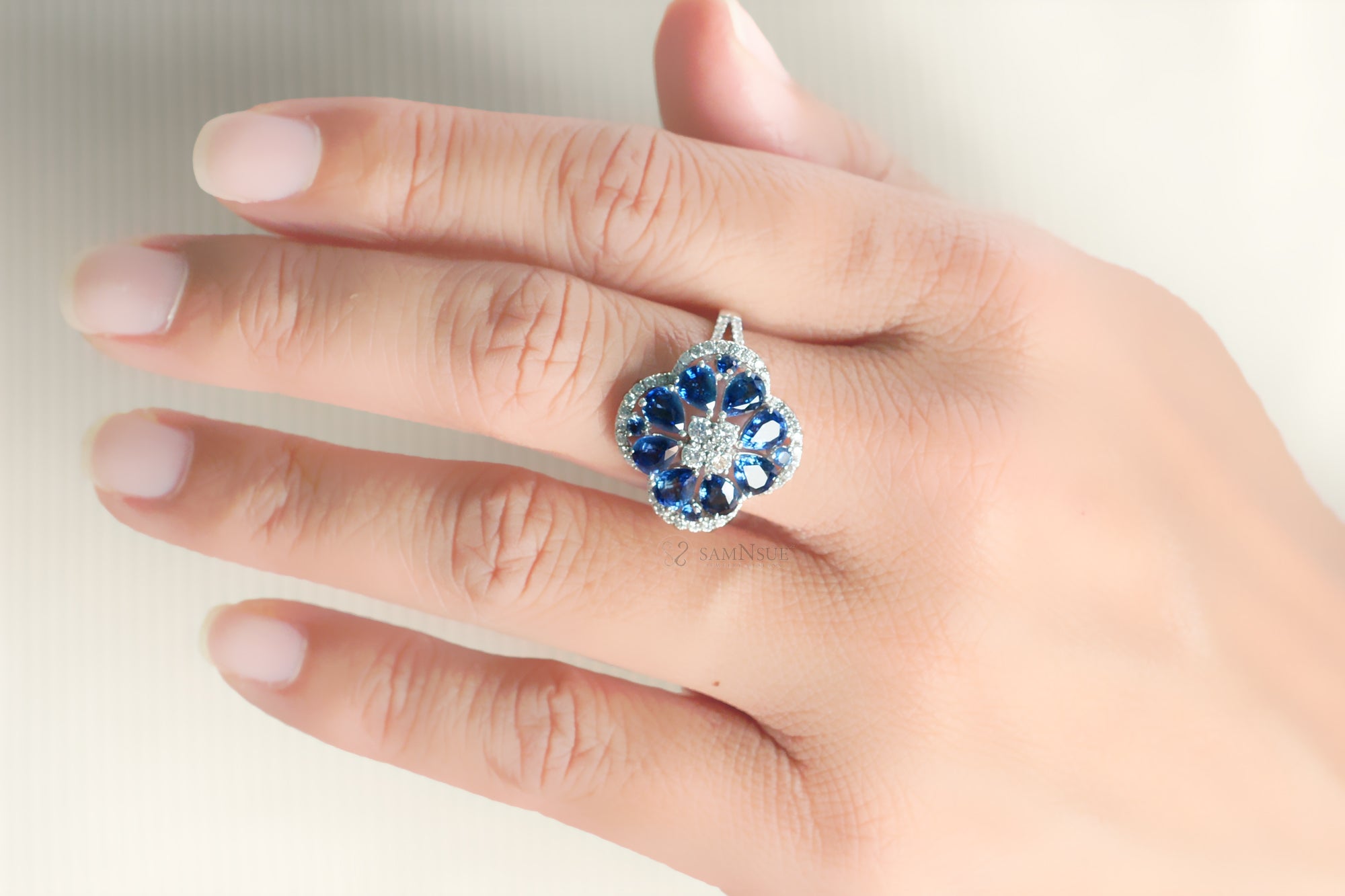 The Clarissa Blue Sapphire Ring (3.76 ct tw.)