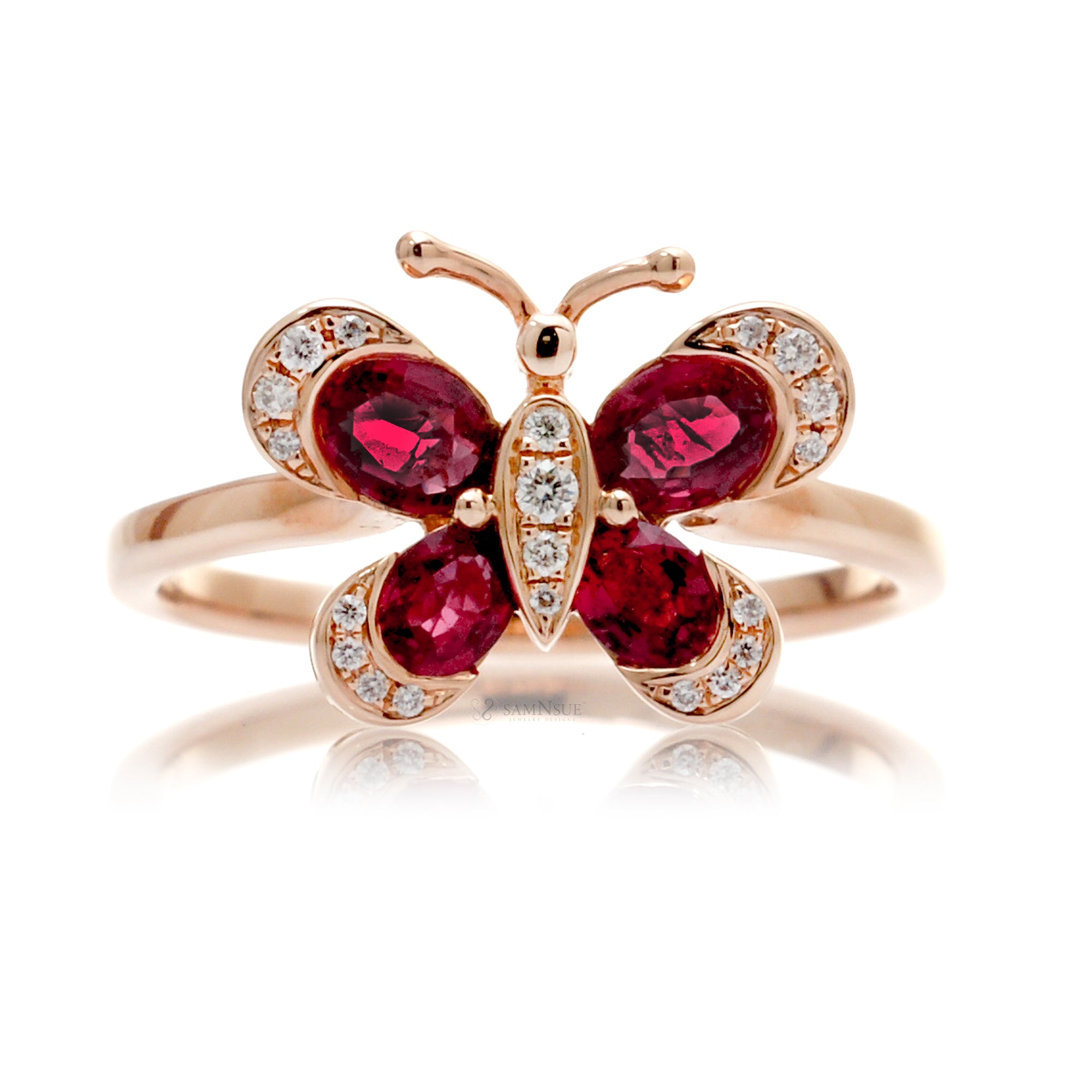 The Agrias Ruby Butterfly Ring