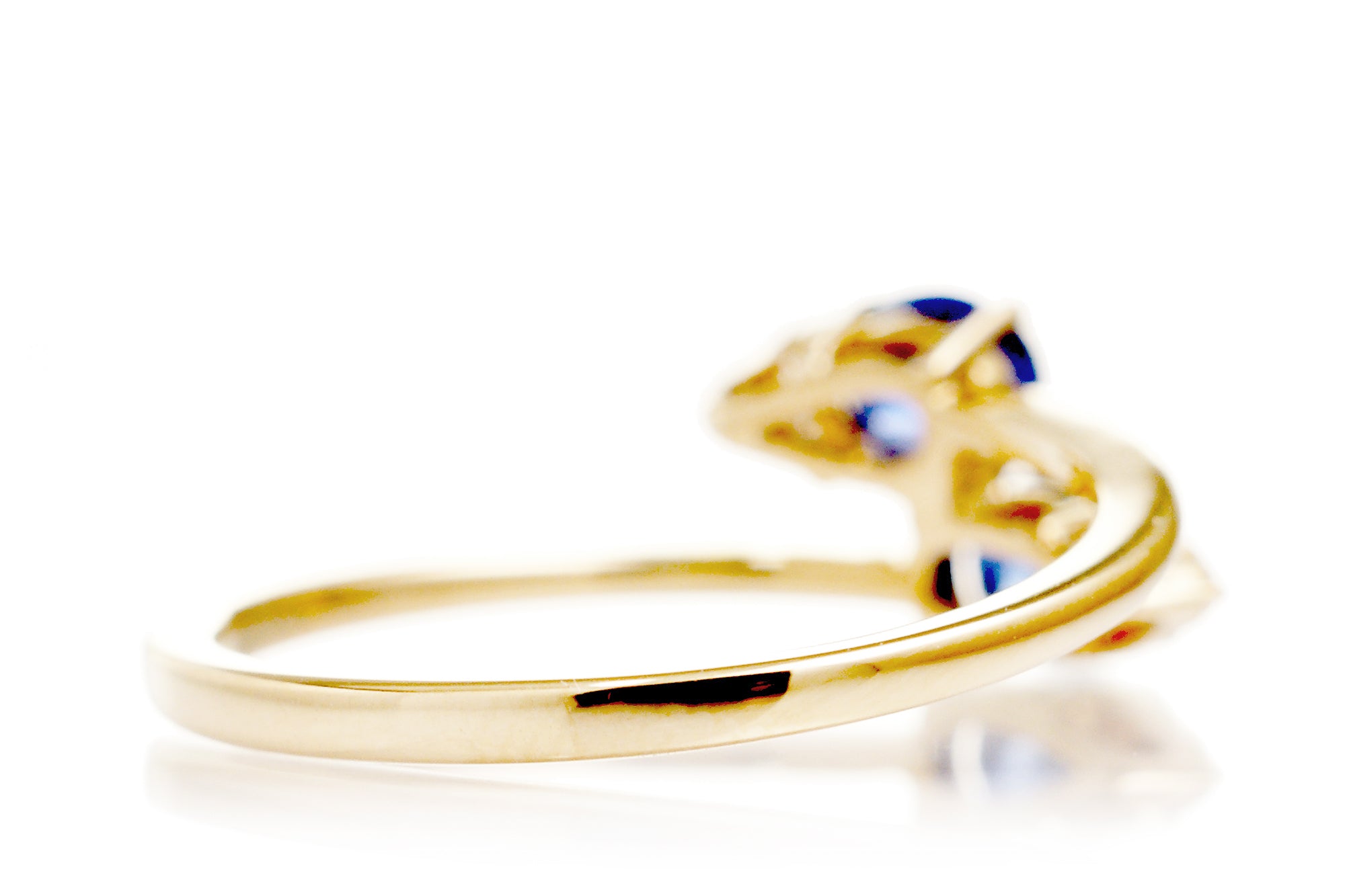 The Bypass Oval Sapphire And Diamond Ring