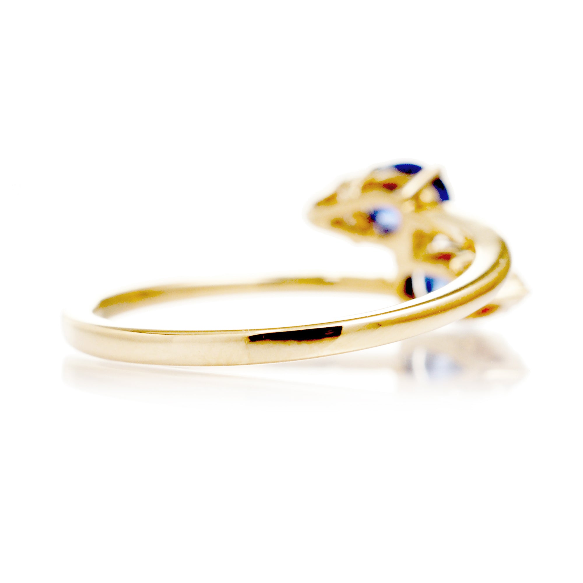 The Bypass Oval Sapphire And Diamond Ring