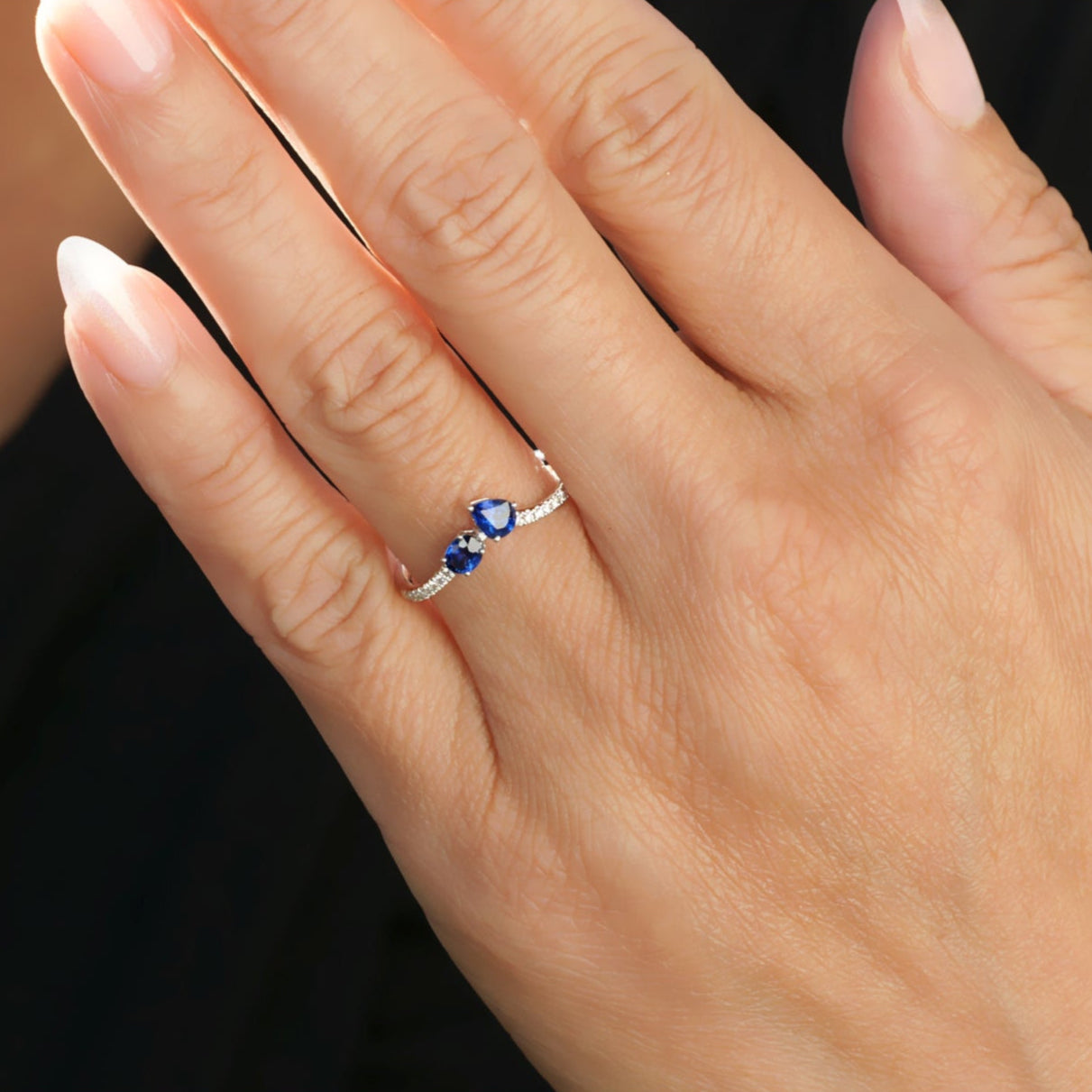 The Toi Et Moi Sapphire And Diamond Ring