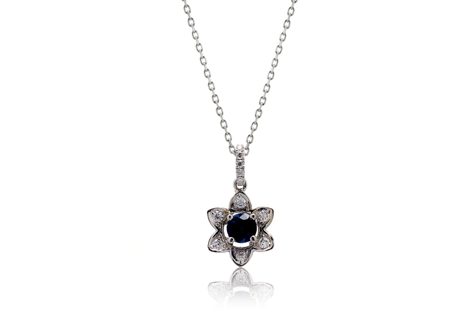 The Daffodil Sapphire Diamond Pendant (0.48 ct tw.)