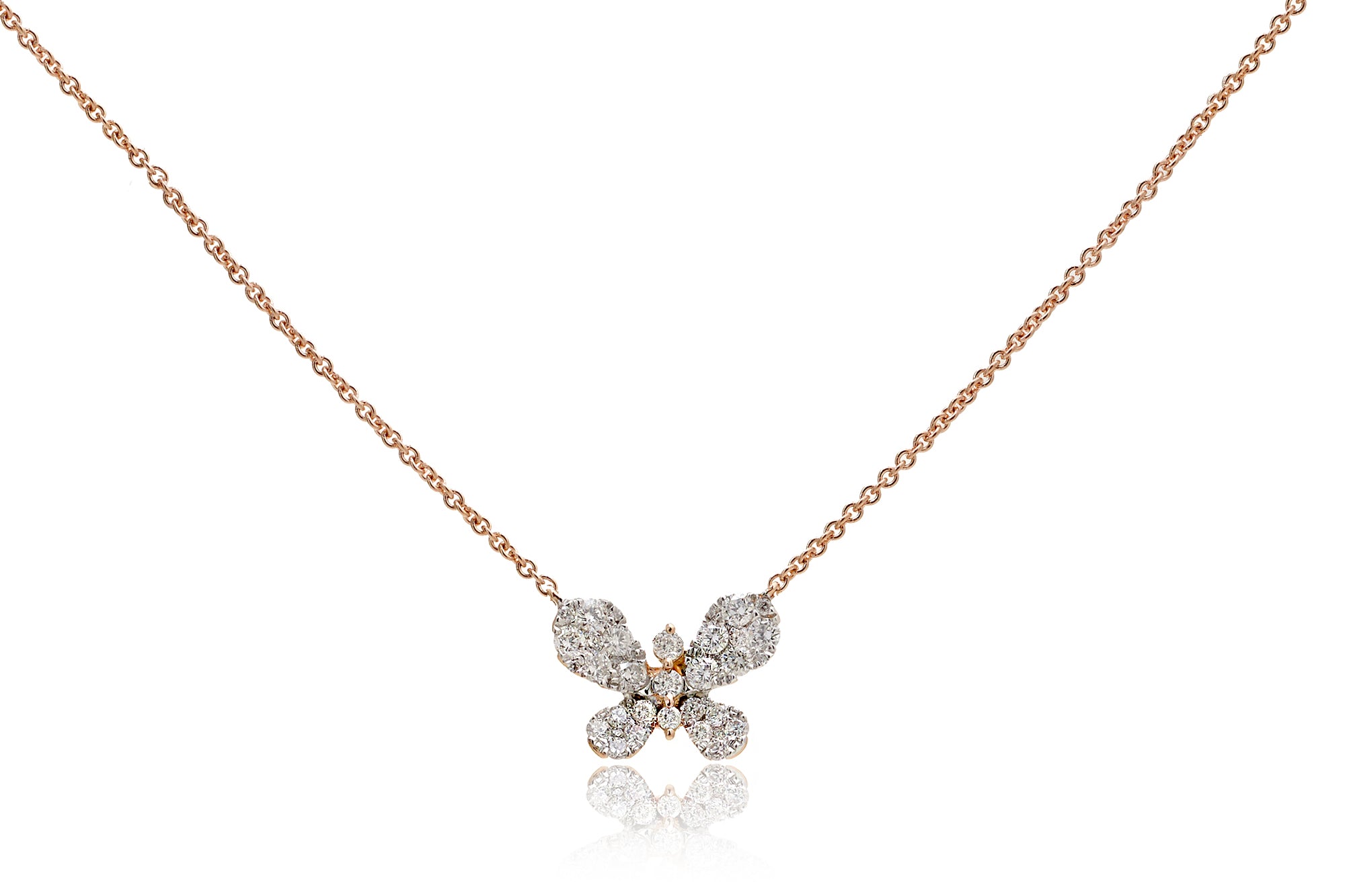 The Cluster Diamond Butterfly Pendant