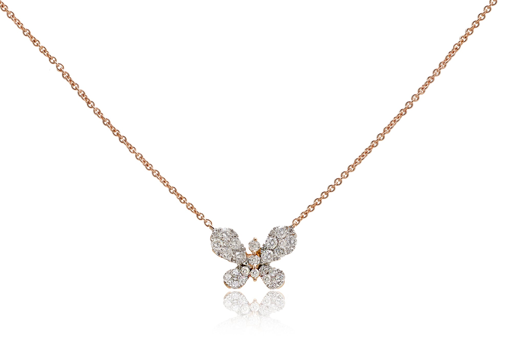 The Cluster Diamond Butterfly Pendant