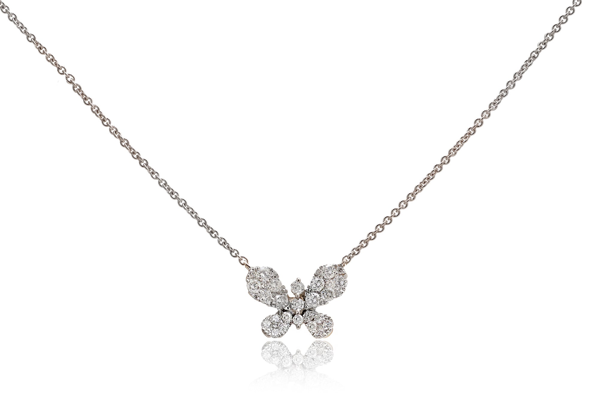 The Cluster Diamond Butterfly Pendant