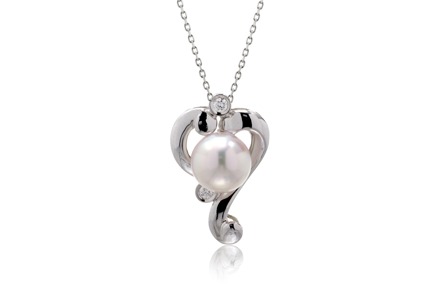 The Heart Pearl Pendant (7.5mm)