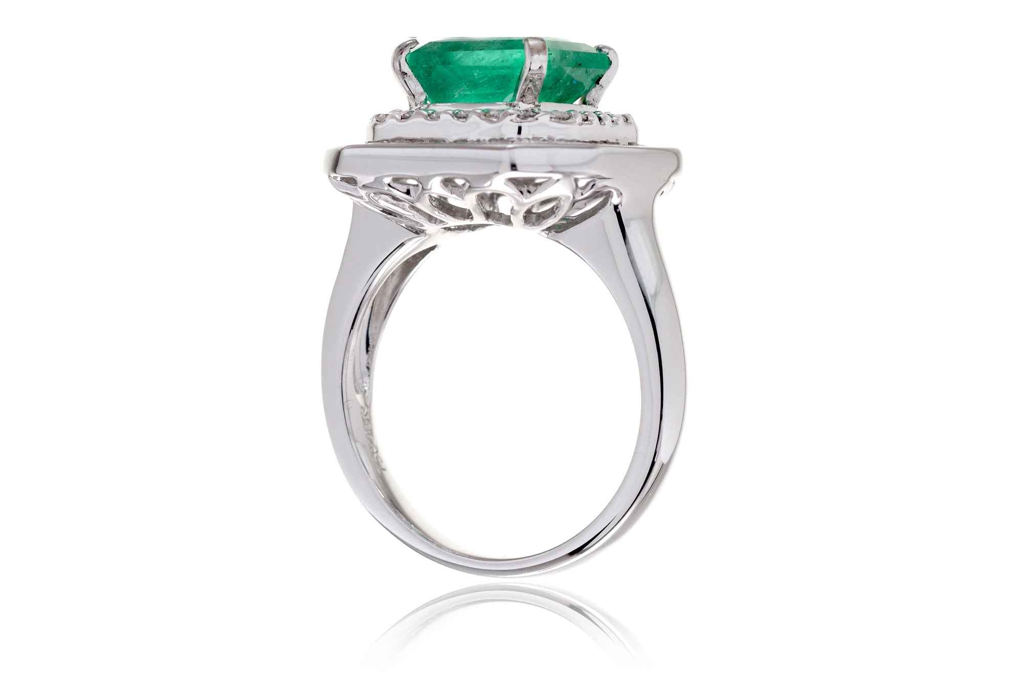 The Emersyn Step Cut Emerald Ring (3.70 ct tw.)
