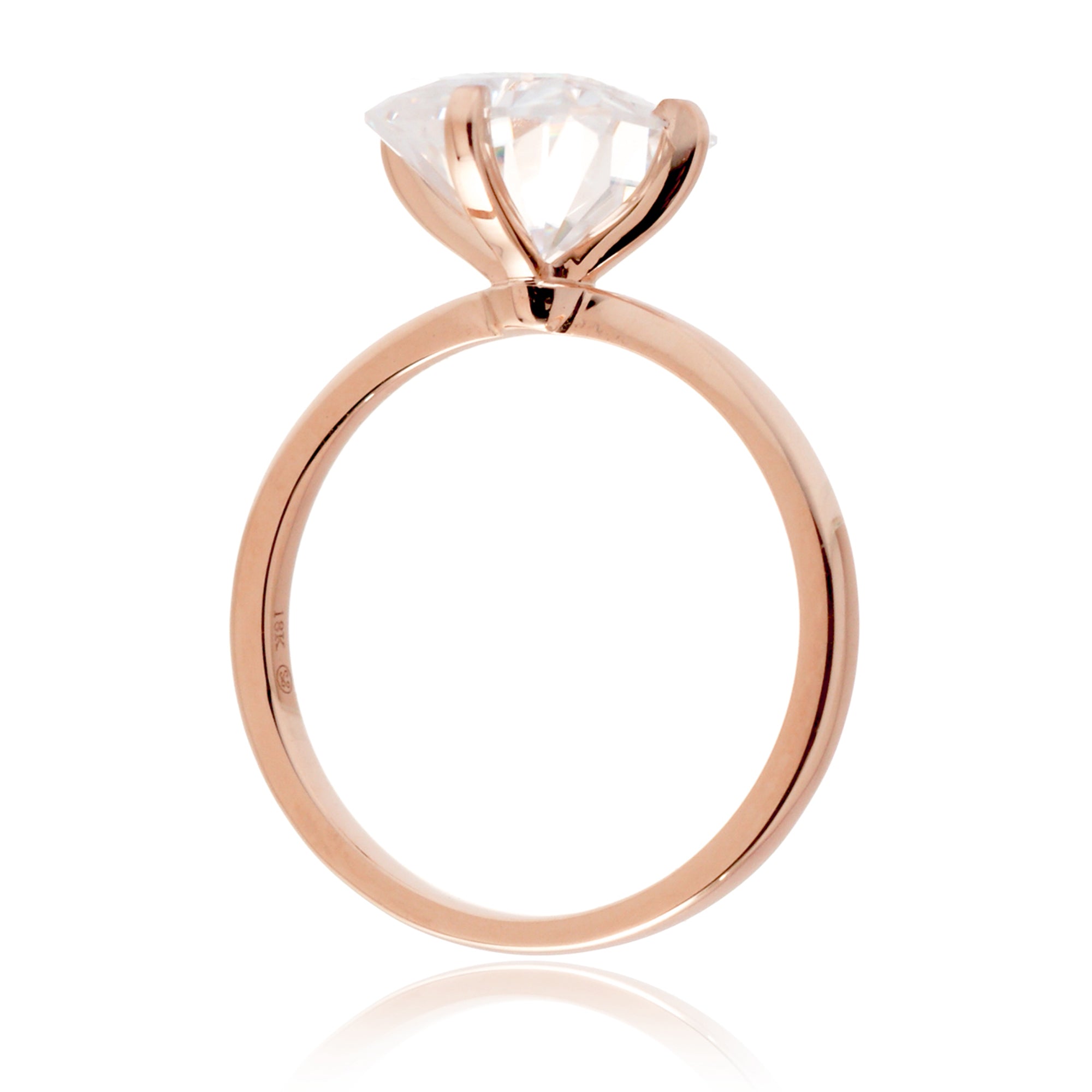The Adeline Radiant Cut Moissanite Ring