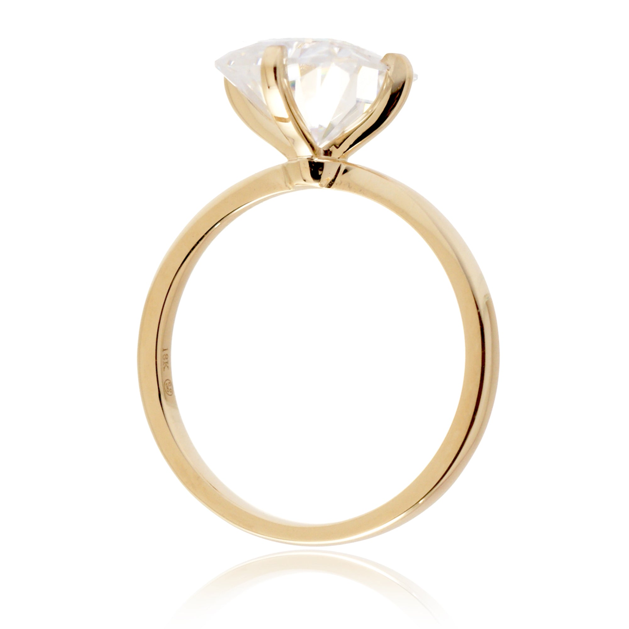 The Adeline Radiant Cut Moissanite Ring