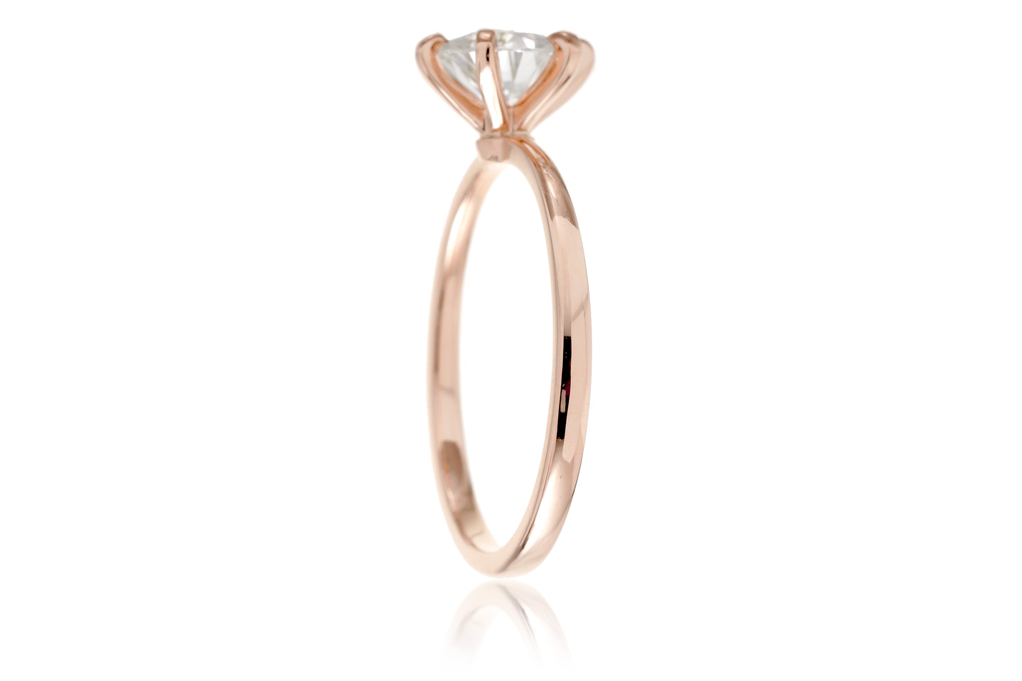 The Adeline Round Moissanite Ring