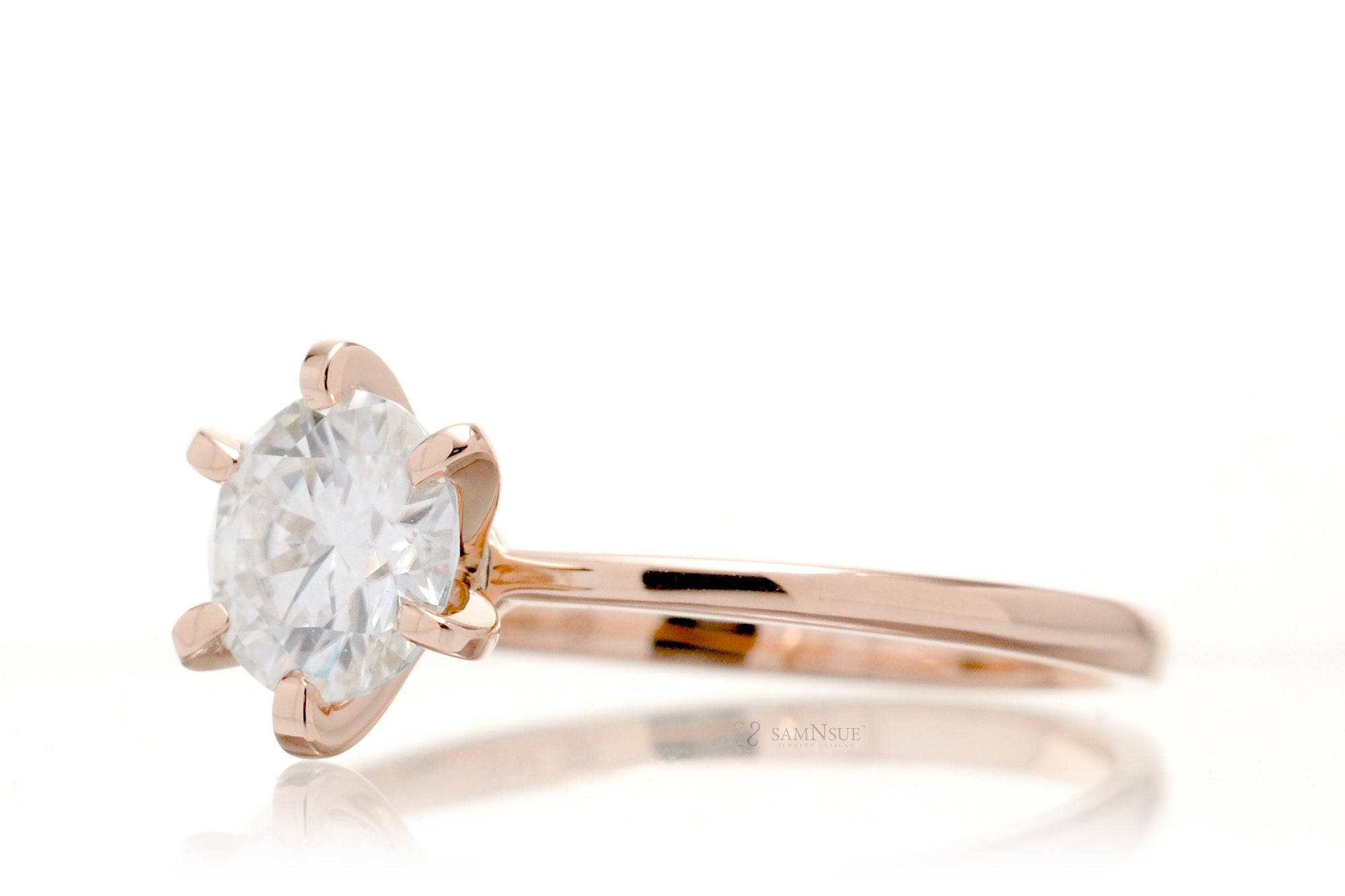 The Adeline Round Moissanite