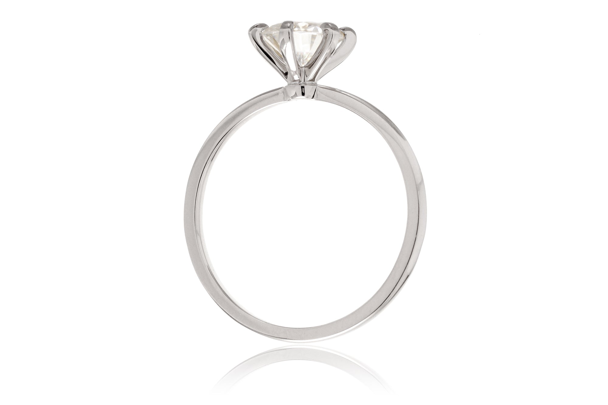 The Adeline Round Moissanite Ring