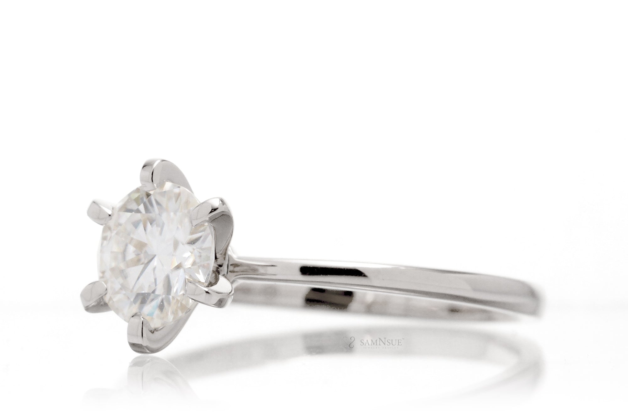 The Adeline Round Moissanite