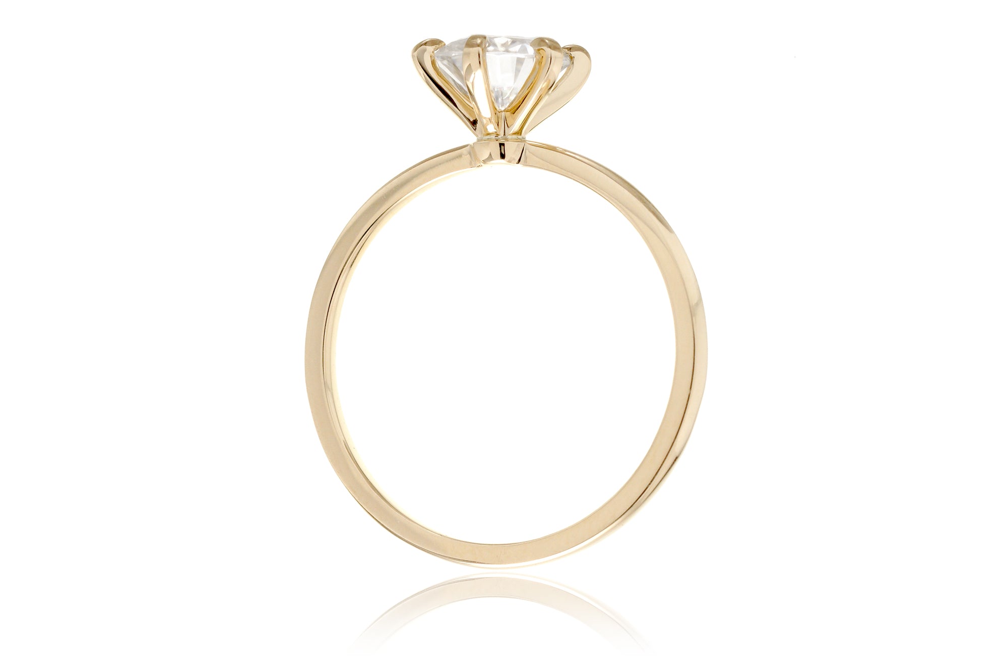 The Adeline Round Moissanite Ring
