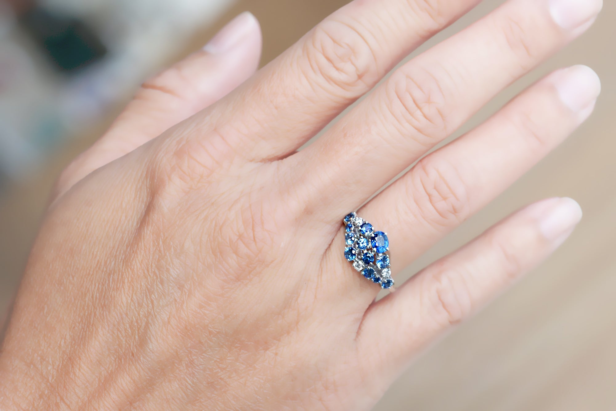 The Andromeda Blue Sapphire Ring