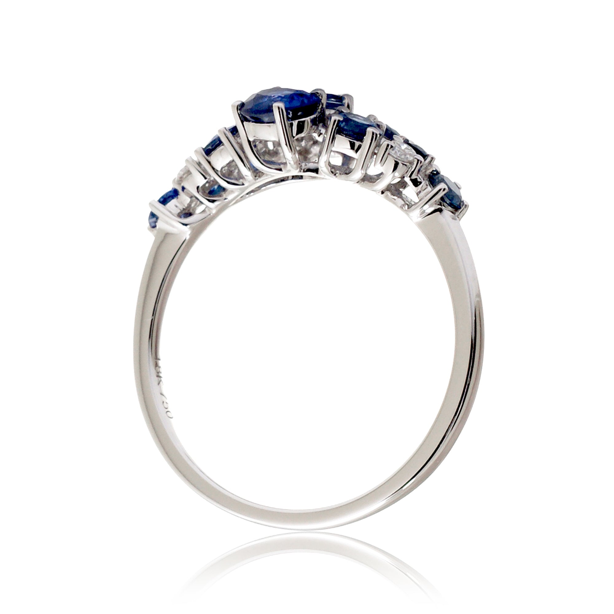 The Andromeda Blue Sapphire & Diamond Ring