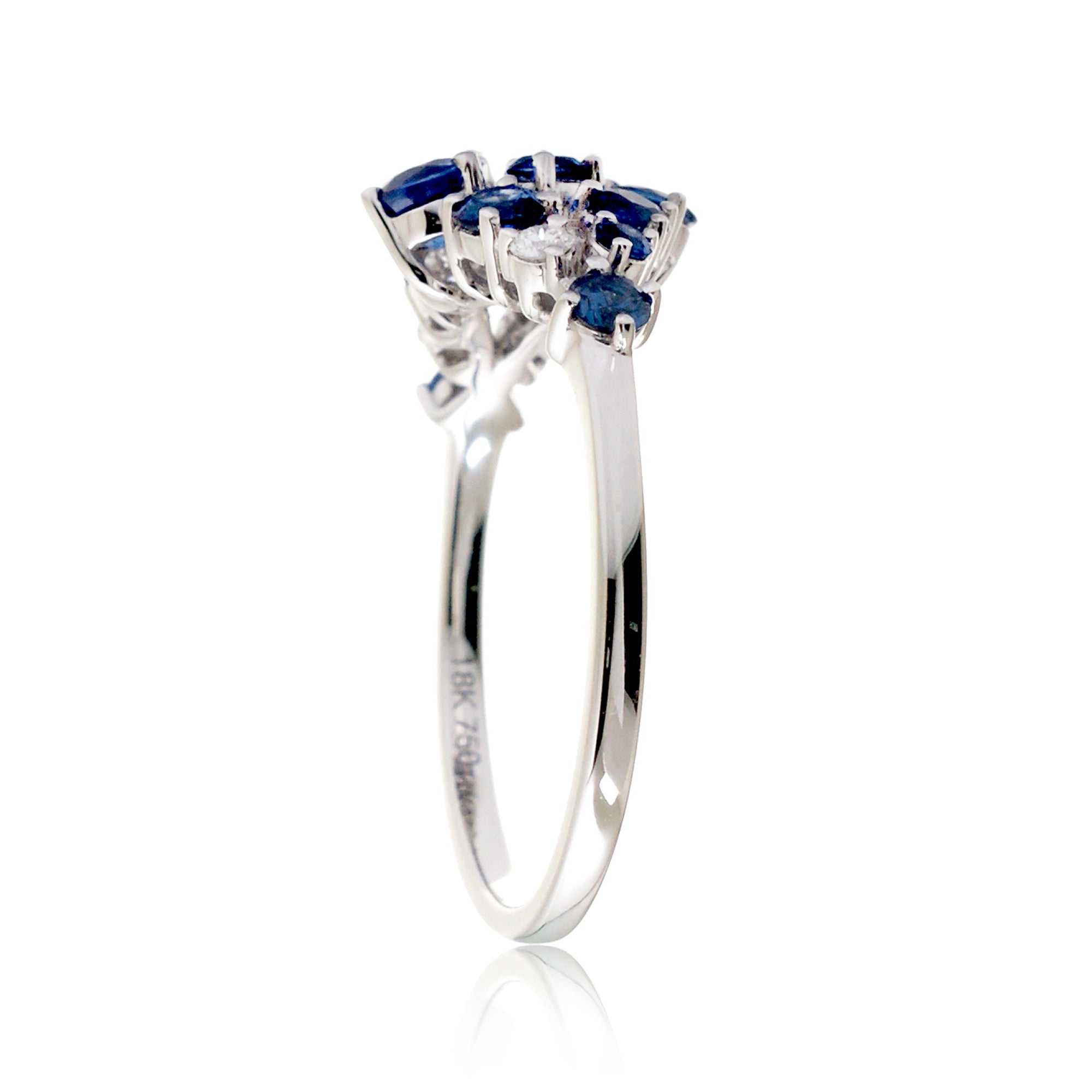 The Andromeda Blue Sapphire & Diamond Ring