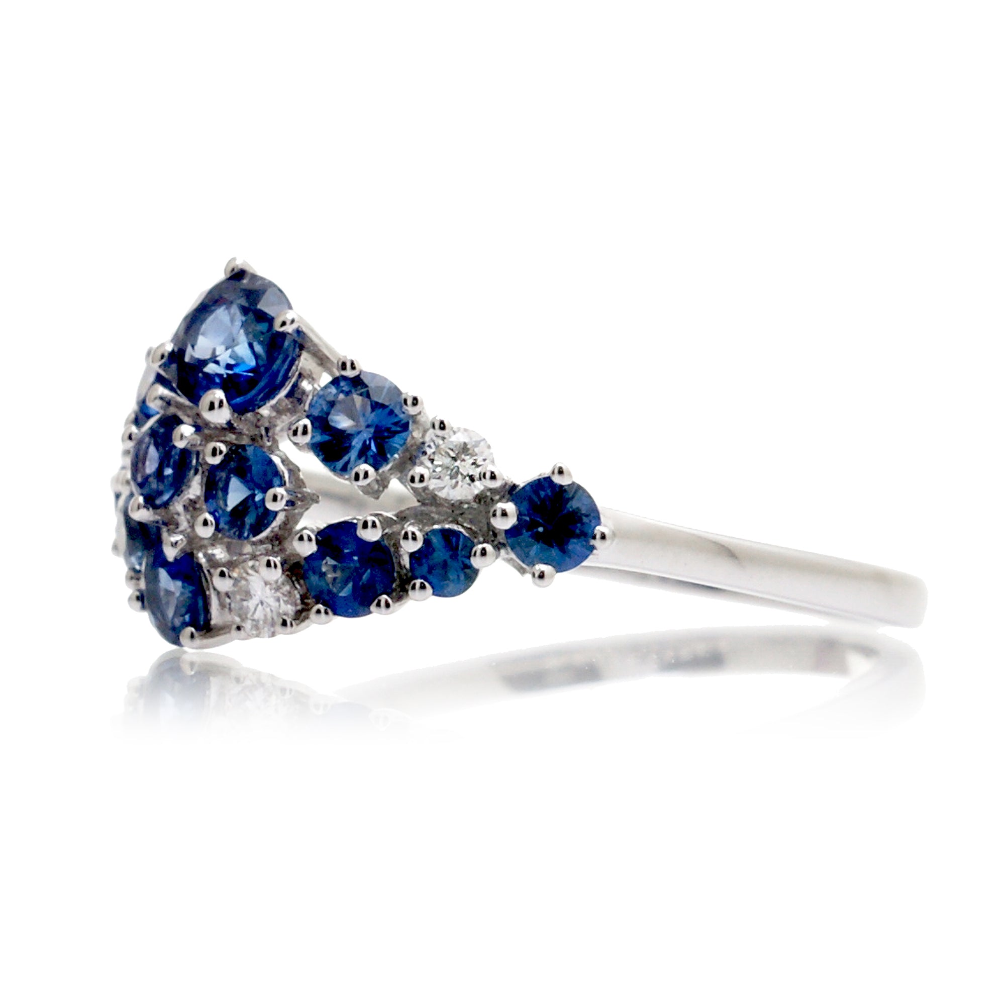The Andromeda Blue Sapphire & Diamond Ring