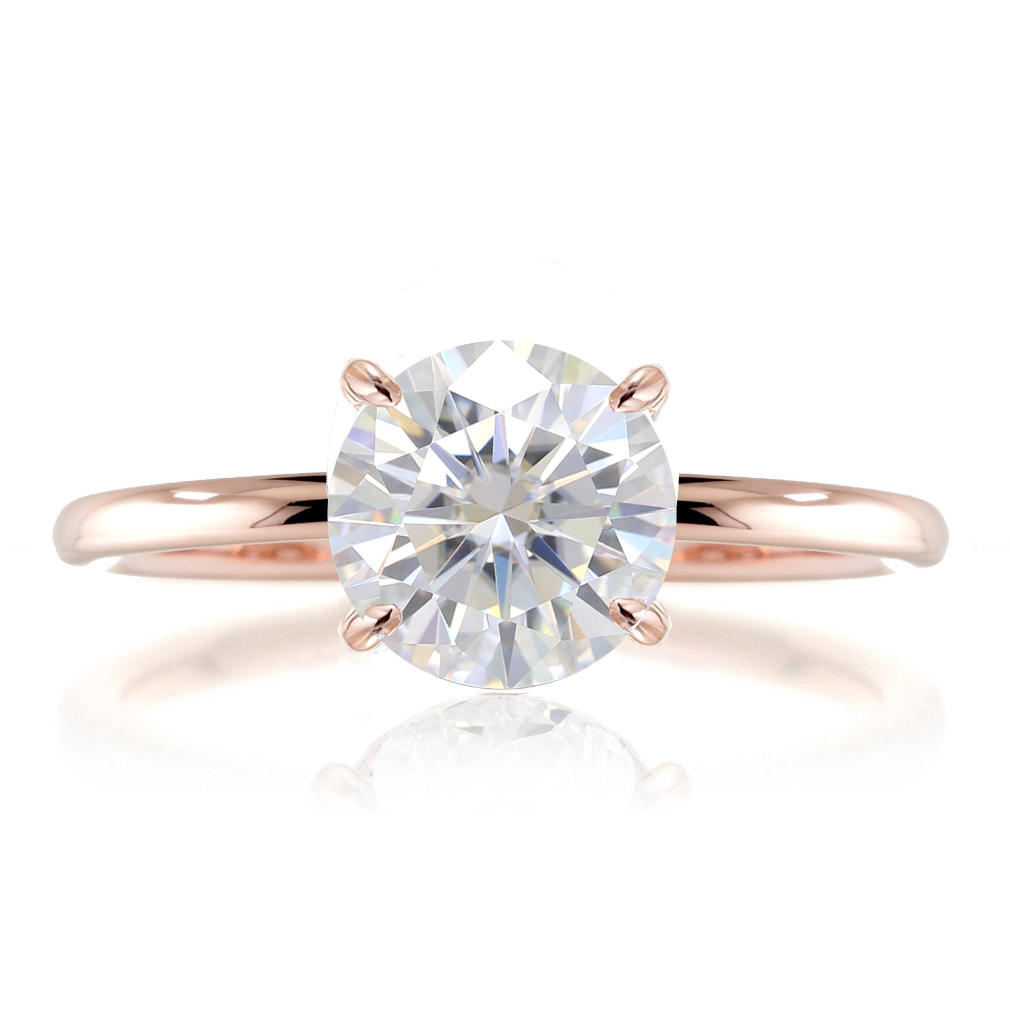The Ava Round Moissanite