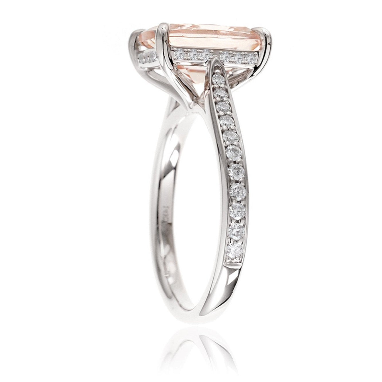 The Emily Oval Cut Morganite Ring