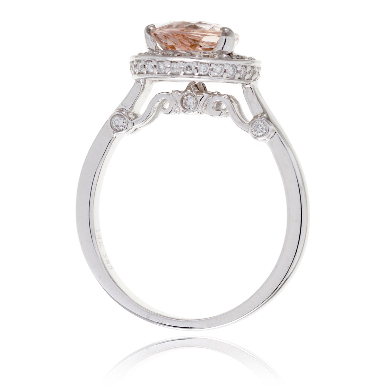 The Carla Pear Morganite Ring (10x7mm)