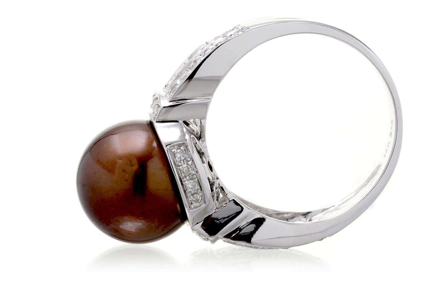 The Makana Chocolate Pearl Ring (11.6 mm)