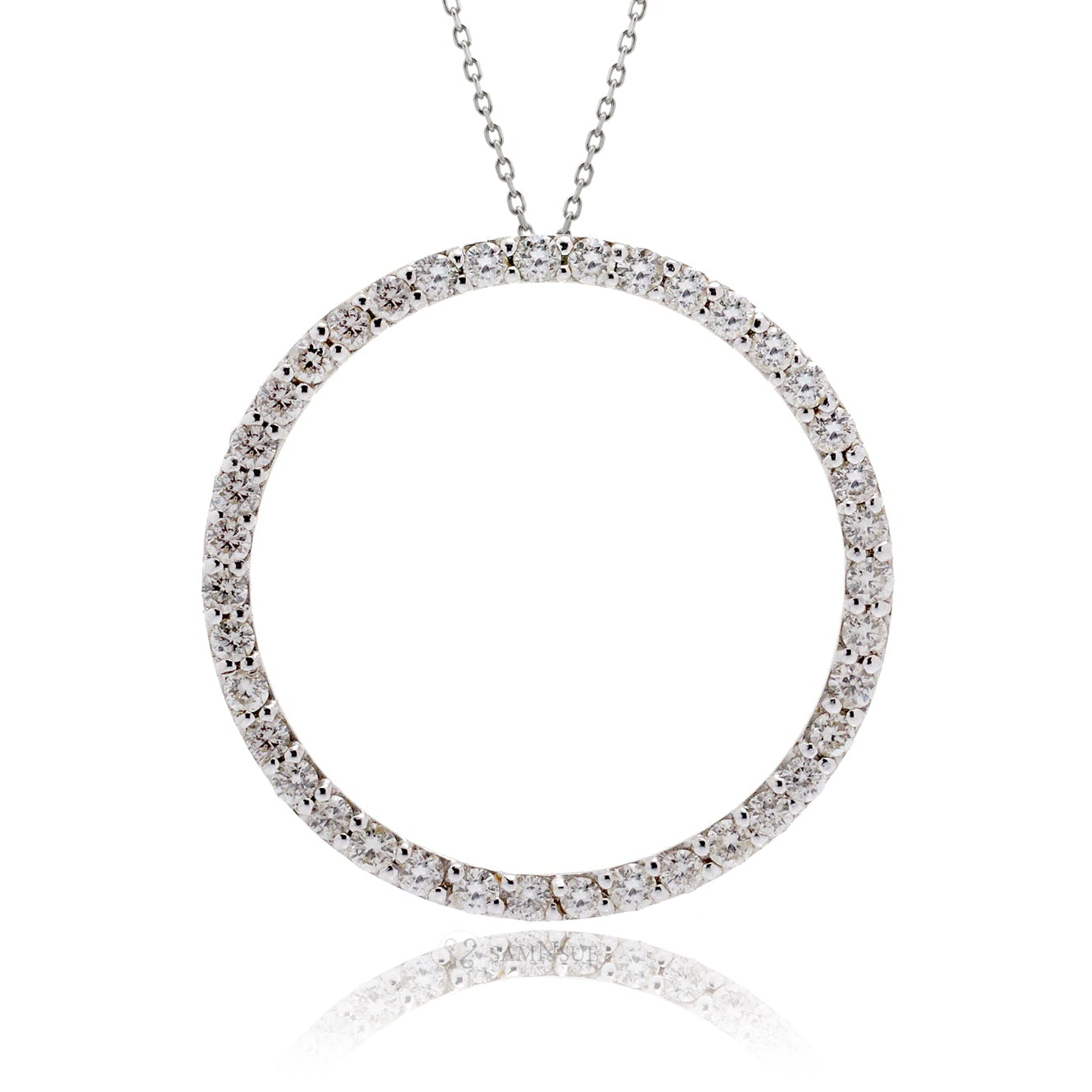The Circle Of Love Shared Prongs Diamond Pendant (1.07ct. tw.)